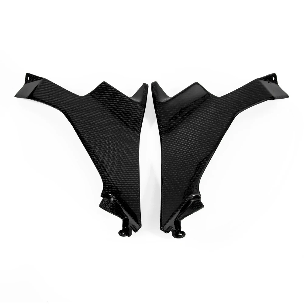 Motorcycle 100% Carbon Fiber Side Fairing Cover for Ninja 400 2019 Glassy Black